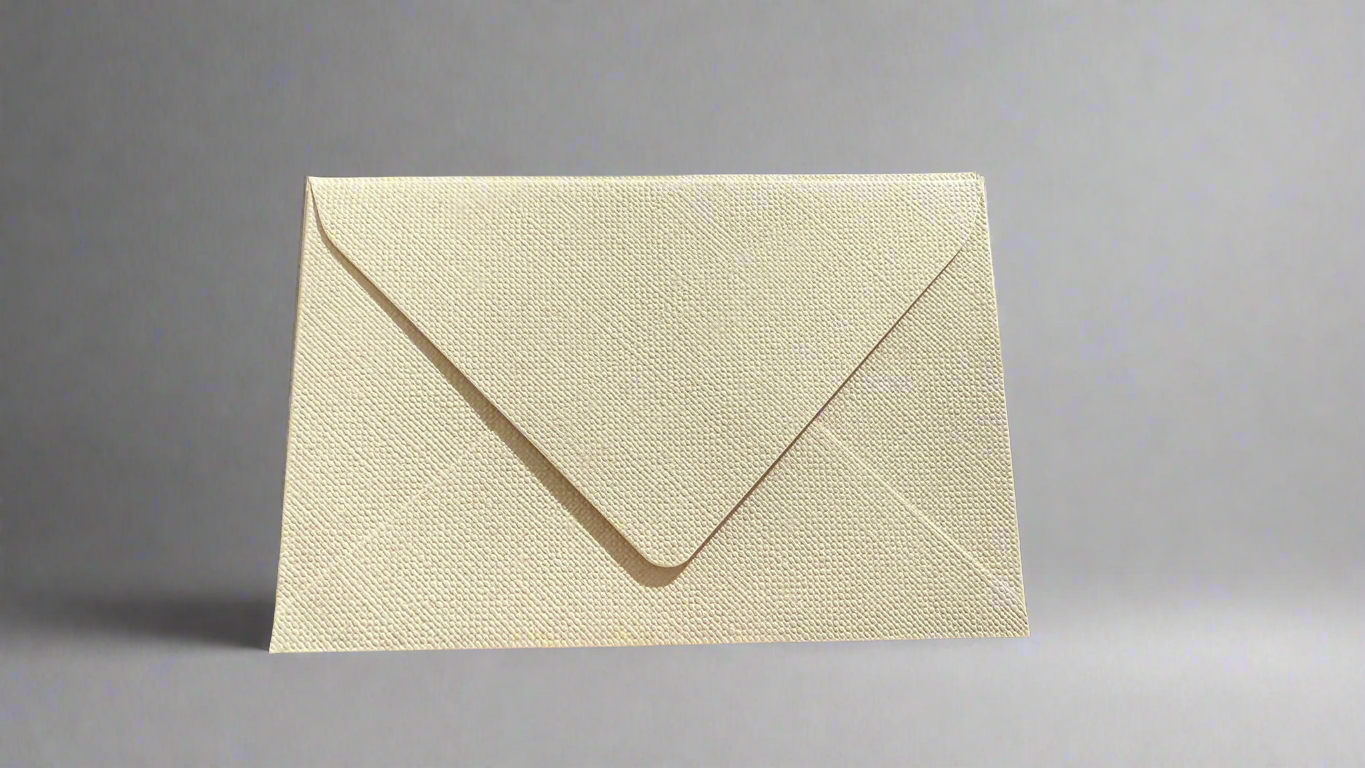 Sobre con dedicatoria impresa