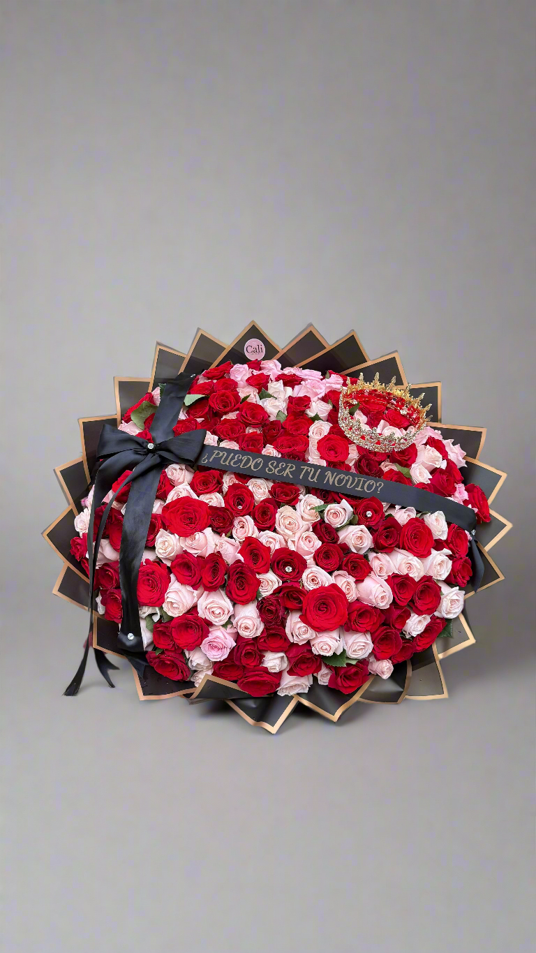 Ramo 200 Rosas premium + Extras - FEBRERO