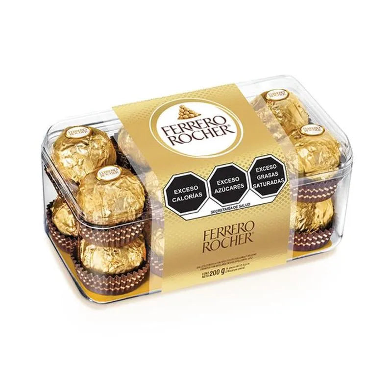 Caja chocolate ferrero 16 pzs