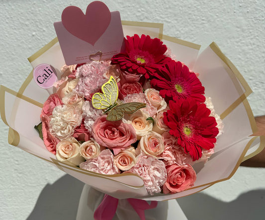 Arreglo floral y papel de diseño - 10